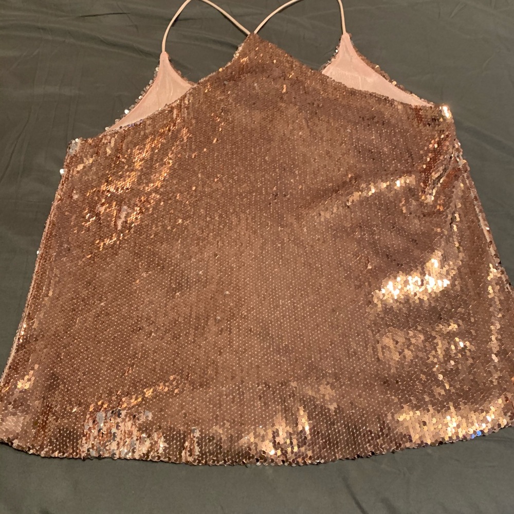 Tank top dressy rose gold